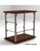 Vetrina neutra da banco per brioches cm 54x35x55h - N° 3 Piani espositivi - Montanti in argento/alluminio