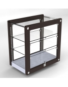 Vetrina neutra da banco per brioches cm 57,5x34x61h - N° 3 Piani espositivi - Senza illuminazione