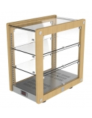 Vetrina neutra da banco per brioches cm 57,5x34x61h - N° 3 Piani espositivi - Senza illuminazione