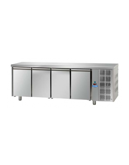 Tavolo Refrigerato Pasticceria 600x400 con 4 porte cm 215x80x80h