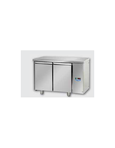 Tavolo refrigerato Pasticceria 2 porte per unità frigorifera esterna cm 138x80x85h