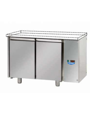 Tavolo refrigerato Pasticceria 2 porte senza piano di lavoro per unità remota cm 138x80x80h