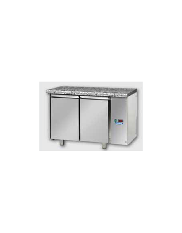Tavolo Refrigerato Pasticceria piano di lavoro in Granito per unità frig. remota cm 138x80x85h