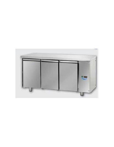 Tavolo Refrigerato Pasticceria 3 porte per unità frigorifera remota CM 193x80x85H