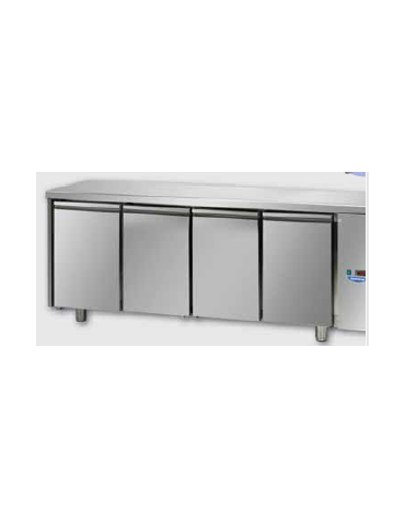 Tavolo Refrigerato Pasticceria 4 porte per unità frigorifera remota cm 248x80x85H