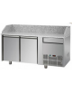 Tavolo Refrigerato Pizza GN 1/1 con 2 porte, un cassetto neutro e piano in granito CM 161x75x103H