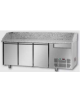 Tavolo Refrigerato Pizza GN 1/1 con 3 porte, un cassetto neutro e piano in granito CM 204x75x103H