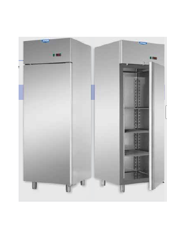 Armadio Refrigerato 600 in Acciaio Inox predisposto x unità frig. rem. a temp. normale cm 71x70x203h