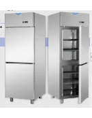 Armadio Refrigerato 600 in Acciaio Inox predisposto x unità frig. rem. a temp. normale, cm 71x70x203h