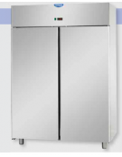 Armadio Refrigerato 1200 monoblocco in Acciaio Inox a temperatura normale con 2 porte cm 142x70x203h