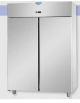 Armadio Refrigerato Lt 1200 monoblocco in Acciaio Inox a temperatura normale con 2 porte cm 142x70x203h