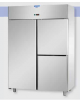 Armadio Refrigerato Lt 1200 monoblocco Inox a bassa temperatura 1 porta e 2 sportelli cm 142x70x203h