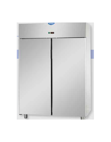 Armadio Refrigerato 1200 Inox predisposto x unità frig. rem. a temp. normale 2 porte cm 142x70x203h