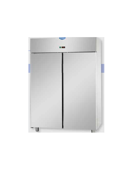 Armadio Refrigerato 1200 Inox predisposto x unità frig. rem. a temp. normale 2 porte cm 142x70x203h