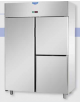 Armadio Refrigerato Lt 1200 Inox predisposto per unità frigorifera remota TN 1 porta e 2 sportelli cm 142x70x203h