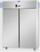 Armadio statico Lt 1200 in Acciaio Inox - temperatura 0°C  / + 10 °C - 2 porte - cm 142x70x203h