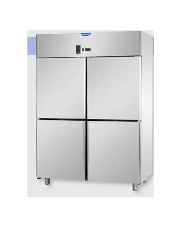 Armadio statico 1200 in Acciaio Inox a temperatura normale con 4 sportelli cm 142x70x203h