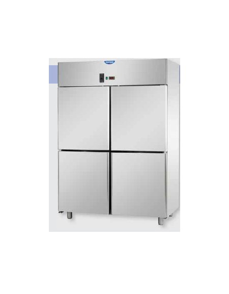 Armadio statico 1200 in Acciaio Inox a temperatura normale con 4 sportelli cm 142x70x203h
