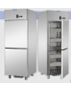 Armadio Refrigerato GN 2/1 monoblocco in Acciaio Inox a temperatura normale per Pesce con 2 sportelli cm 71x80x203h