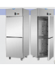 Armadio Refrigerato 600x400 monoblocco in Acciaio Inox a temperatura normale per Pasticceria con 2 sportelli cm 71x80x203h