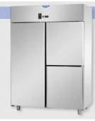 Armadio Refrigerato 600x400 monoblocco, a temperatura normale x Pasticceria con 1 porta e 2 sportelli cm 142x80x203