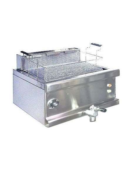 Friggitrice elettrica per pasticceria da banco litri 36 - TRIFASE - cm 80x60x25/40h