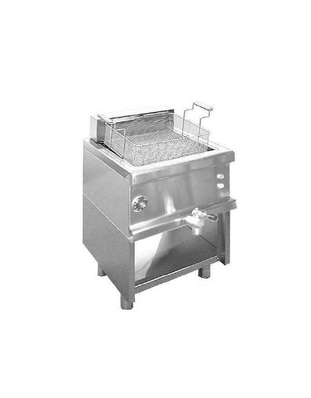 Friggitrice elettrica per pasticceria su mobile a giorno Litri 24 - cm 60x60x85/100h