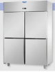 Armadio Refrigerato 600x400 monoblocco in Acciaio Inox a bassa temperatura per Pasticceria con 4 sportelli cm 142x80x203h