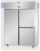 Armadio Refrigerato 600x400 monoblocco, a bassa temp. per Pasticceria, 1 porta e 2 sportelli cm 142x80x203h