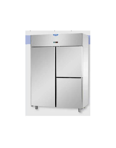 Armadio Refrigerato 600x400 monoblocco, a bassa temp. per Pasticceria, 1 porta e 2 sportelli cm 142x80x203h