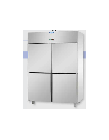 Armadio Refrigerato Inox predisposto x unità frig. rem. a bassa temp. 4 sportelli cm 142x80x203h