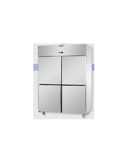 Armadio Refrigerato Inox predisposto x unità frig. rem. a bassa temp. 4 sportelli cm 142x80x203h Armadio Refrigerato Inox predisposto x unità frig. rem. a bassa temp. 4 sportelli cm 142x80x203h