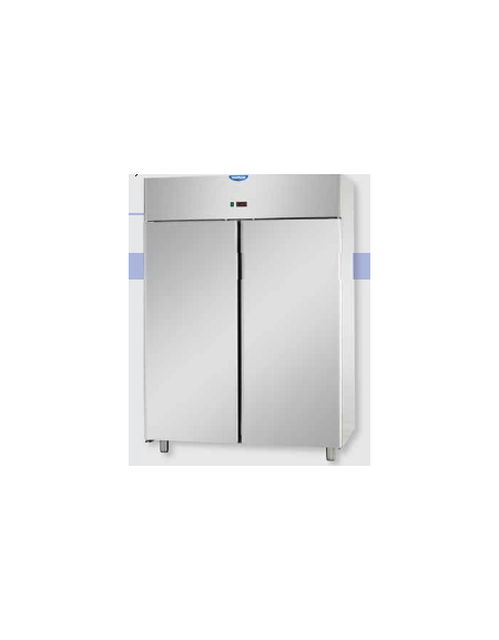 Armadio Refrigerato Inox predisposto x unità frigo. rem. a temp. normale 2 porte cm 142x80x203h