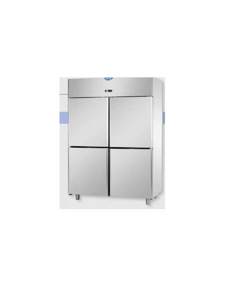 Armadio Refrigerato Inox predisposto x unità frigo. rem. a temp. normale 4 sportelli cm 142x80x203h