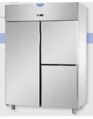 Armadio Refriferato Inox predisposto x unità frigo. rem. a temp. normale 1 porta 2 sportelli cm 142x80x203h