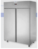 Armadio Refrigerato Inox predisposto x unità frig. rem. a bassa temp. 2 porte cm 142x80x203h