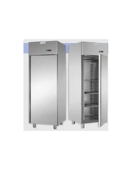 Armadio Refrigerato GN 2/1 monoblocco in Acciaio Inox a bassa temperatura cm 71x80x203h