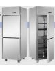 Armadio Refrigerato in Acciaio Inox predisposto per unità frigorifera remota a bassa temperatura, 2 sportelli cm 71x80x203h