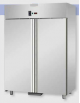 Armadio Refrigerato GN 2/1 monoblocco in Acciaio Inox a temperatura normale per Pesce, con 2 porte 142x80x203h