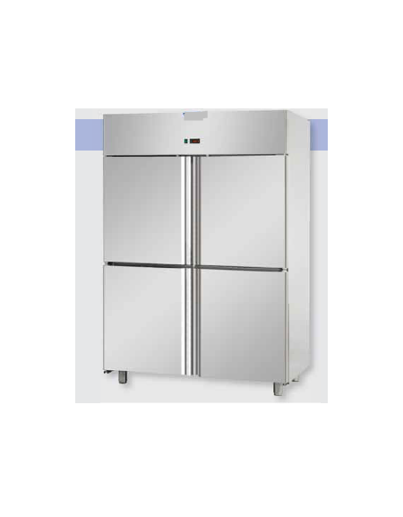 Armadio Refrigerato Inox a bassa temp. 4 sportelli cm 142x80x203h