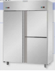 Armadio Refrigerato Inox a doppia temperatura (TN + TN) 1 porta e  2 sportelli cm 142x80x203H