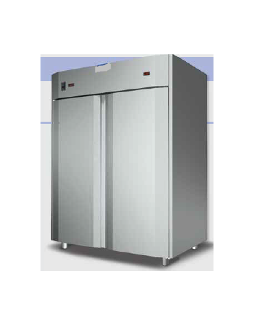 Armadio Combinato Refrig. 600x800 Inox a doppia temp.( TN+BT) 2 prt isolamento 80 mm cm 160x104,5x203h