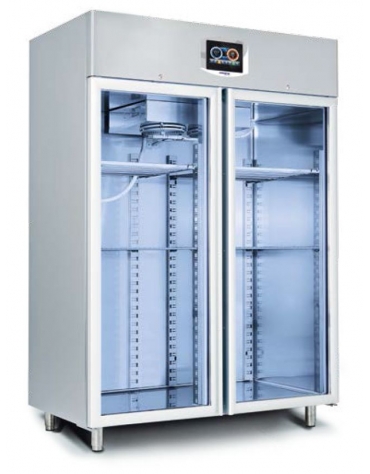 ARMADIO STAGIONATURA SALUMI / FORMAGGI 1400 LT-PORTA VETRO - CON PANNELLO COMANDI TOUCH SCREEN