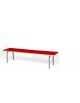 Panca scuola materna solo sedile con bordo faggio massello cm 130x30x30h