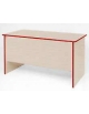 Cattedra senza cassettiera con fianchi laterali e bordi in PVC raggiati cm 130x70x76h