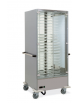 Colonna portapiatti riscaldante dotata di griglie 88 piatti Ø Piatti cm 18÷24  - cm 83x77x190h