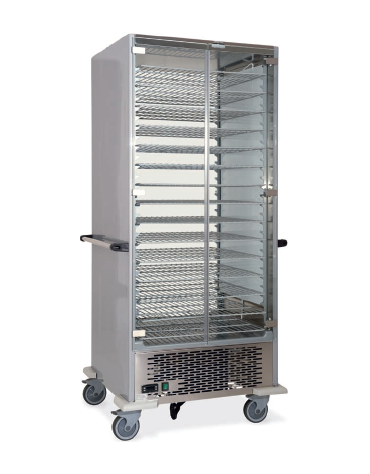 Colonna portapiatti refrigerante dotata di griglie cm 83x77x190h