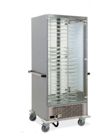 Colonna portapiatti refrigerante dotata di griglie 84 piatti Ø Piatti cm 24÷31  cm 83x77x190h