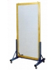 Specchio Infrangibile da parete acrilico con cornice faggio - cm.60x140h