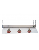 Lampade ad infrarossi a sospensione GN 3x1/1 cm 104x53x24h - N° 3 Lampade